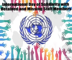 пазл Международный день солидарности с сотрудниками, содержащимися под стражей и пропавшими без вести